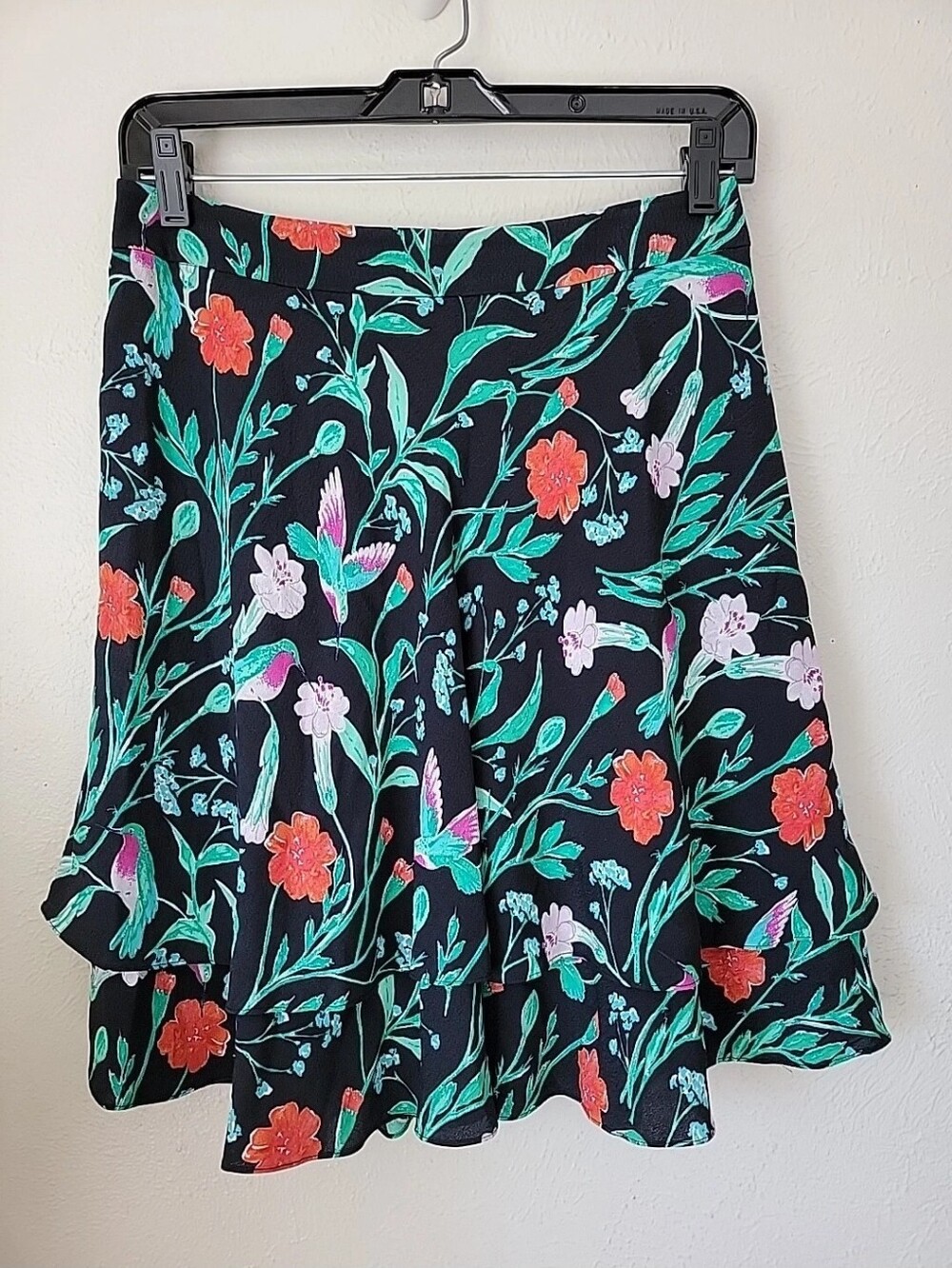 kate spade Skirt The Rules Floral Hummingbird Skirt Sz 4